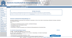 Desktop Screenshot of koloproktologie.org