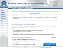 Tablet Screenshot of koloproktologie.org
